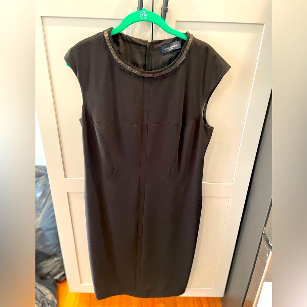 Piazza Sempione black knee length dress